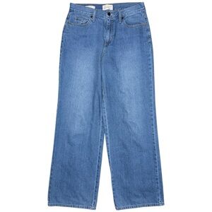 Universal Thread Relaxed Wide Leg Jeans 4 / 27 High Rise Baggy Medium Wash Denim